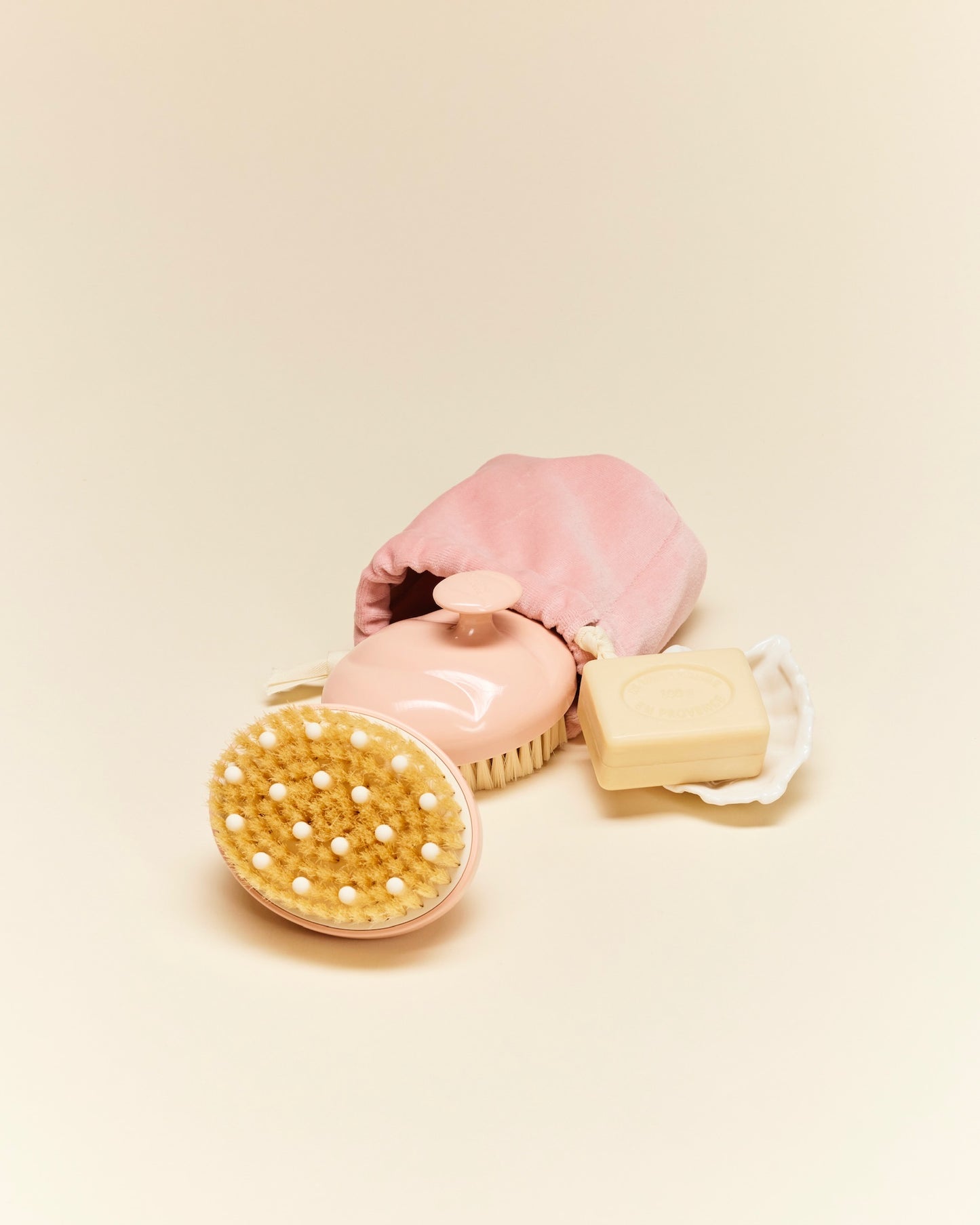 The Powder Pink Body Brush Pouch
