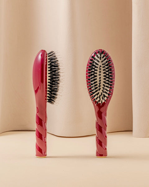 N.02 The Small Care & Detangling Hair Brush THE ESSENTIAL Cherry Red  - Image 1