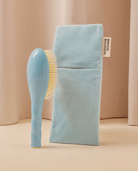 ‘Baby Hair Brush’ Pouch Light Blue - Image 2