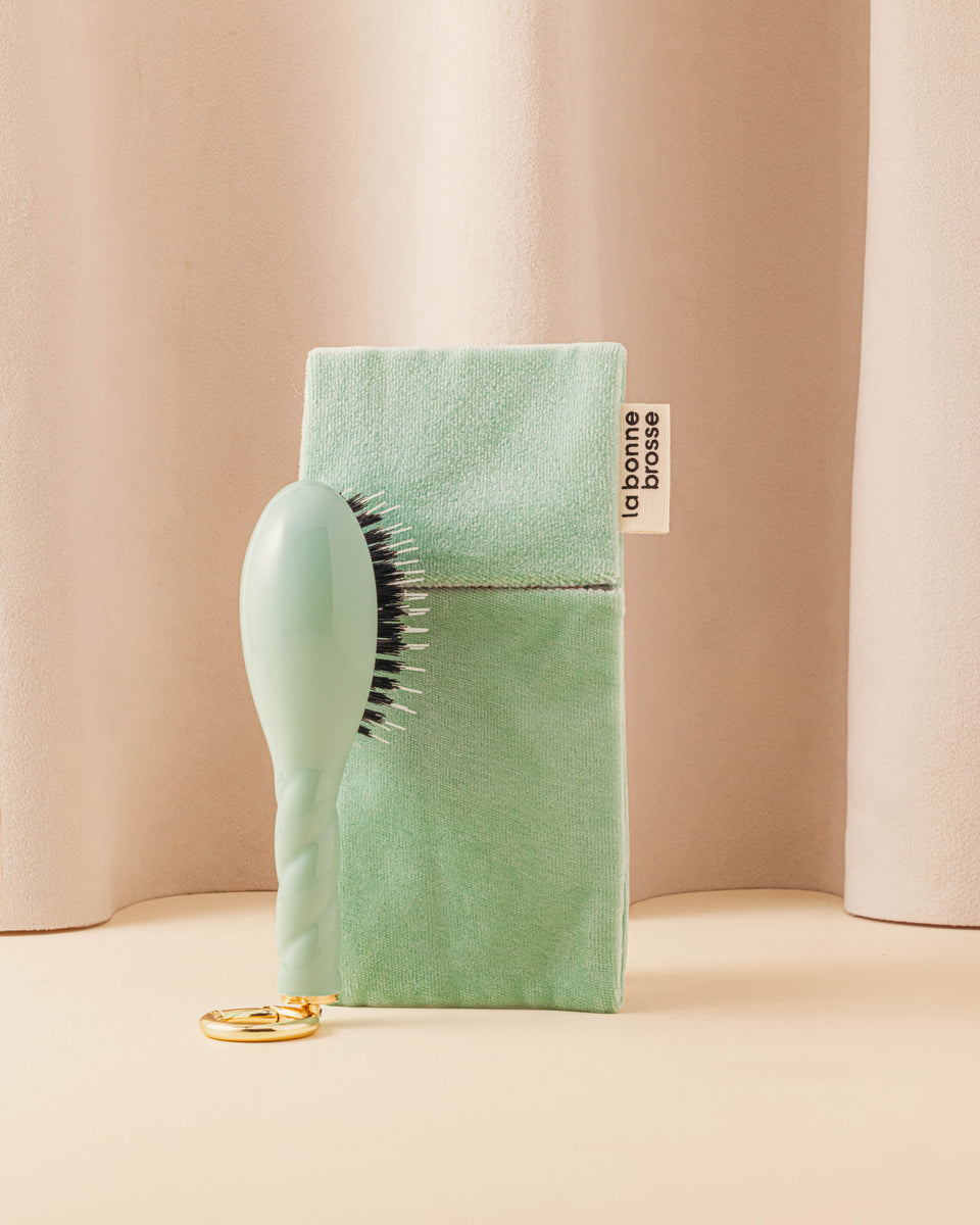 The "Micro Brush" Pouch Lagoon Blue