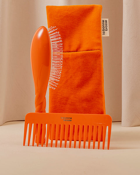‘Large Hair Brush’ Pouch Orange Seventies - Image 3