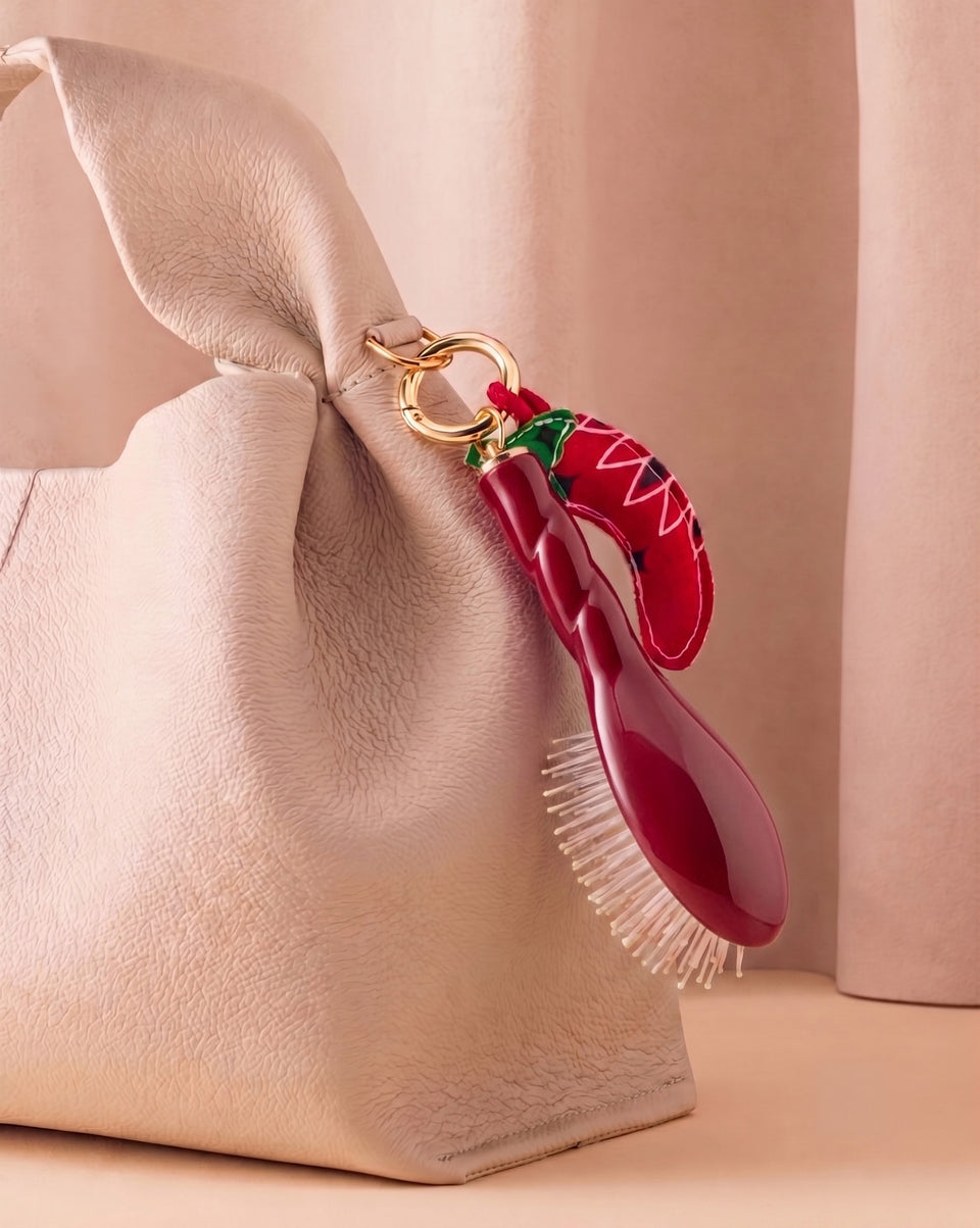 Call It By Your Name x La Bonne Brosse Duo: Micro Hair Brush N.04 Cherry Red and its Charm