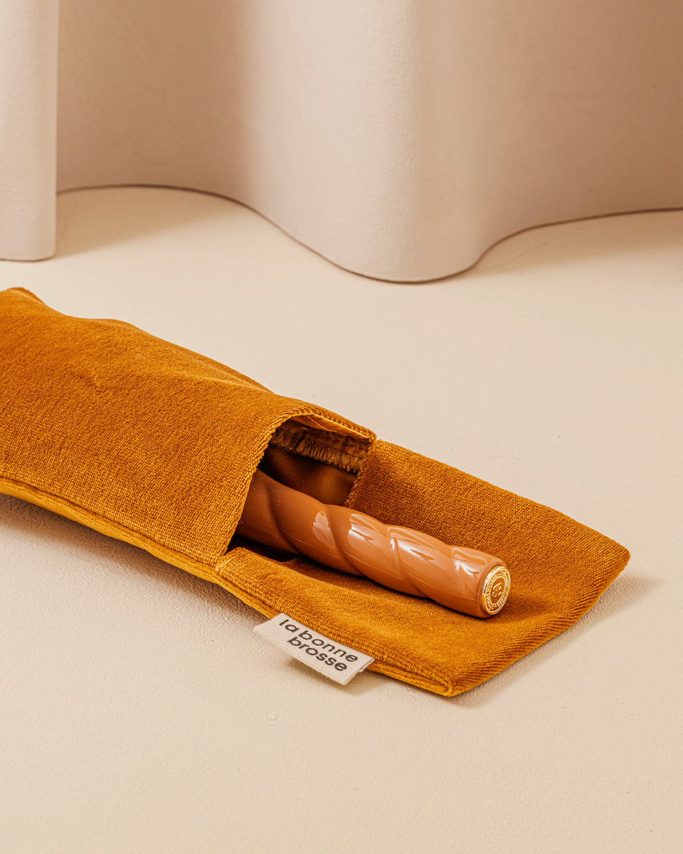 La Pochette "Grande Brosse" Terracotta