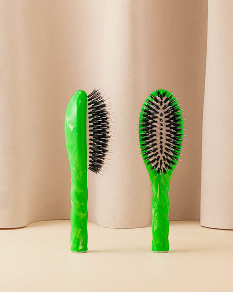 Roseanna x La Bonne Brosse N.02 The Small Care & Detangling Hairbrush The Essential Green Tie & Dye - Image 1