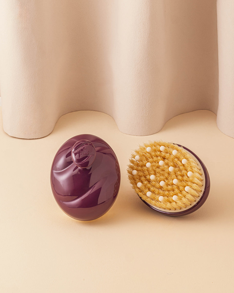 Talm x La Bonne Brosse N.02 La Brosse Corps Peaux Normales Aubergine