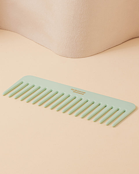 The Large Detangling Comb in Lagoon Blue Acetate - Image 3