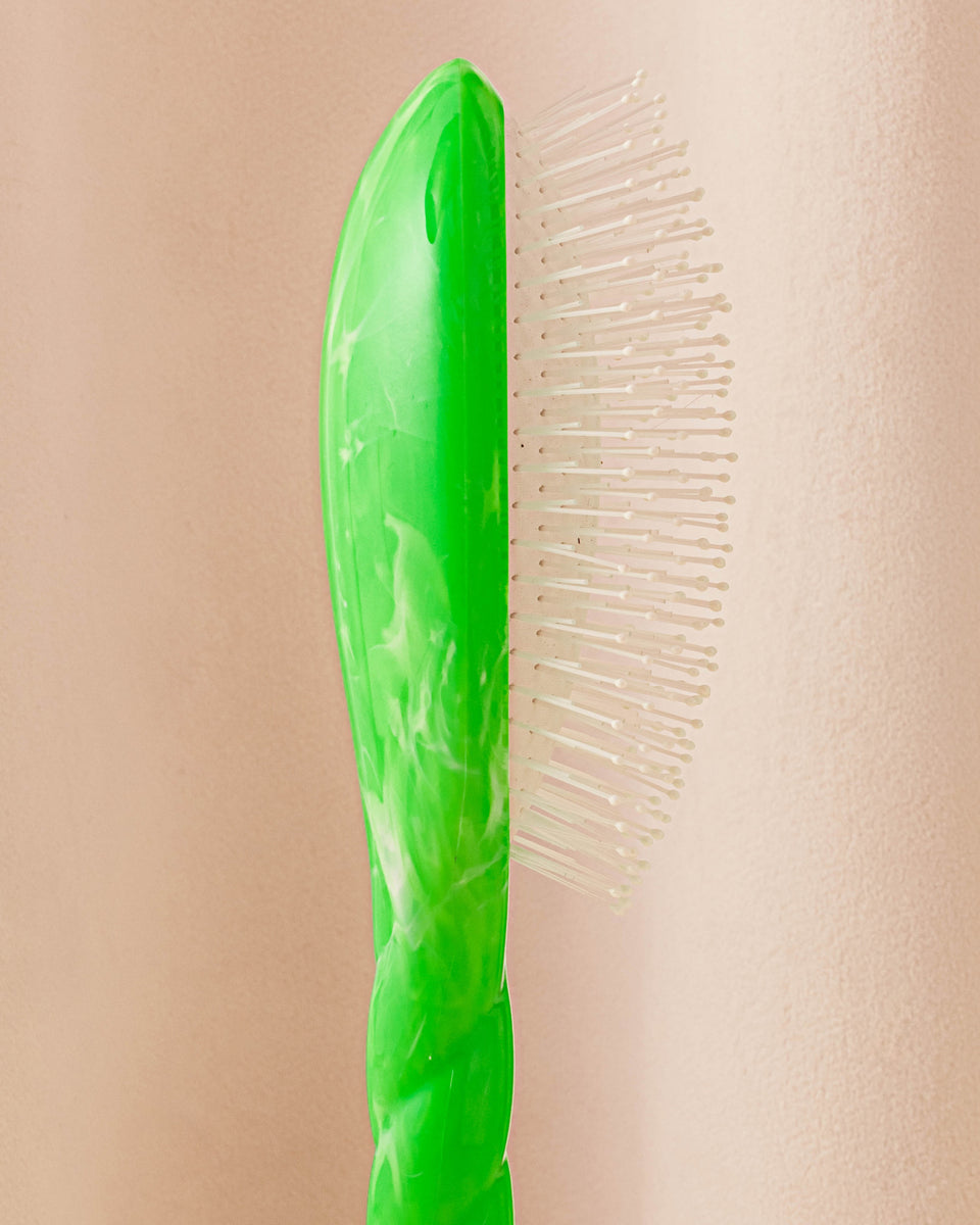 Roseanna x La Bonne Brosse N.04 La Brosse Démêlante & Massante La Miracle Tie & Dye Vert