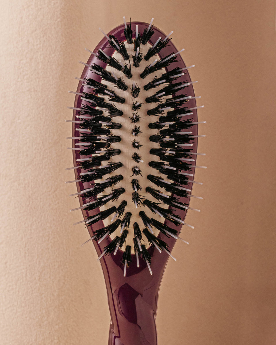 Édition Limitée Aubergine N.02 La Petite Brosse Démêlante & Soin l'Indispensable