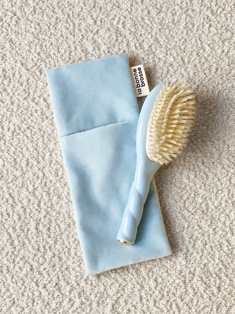 ‘Baby Hair Brush’ Pouch Light Blue - Image 2