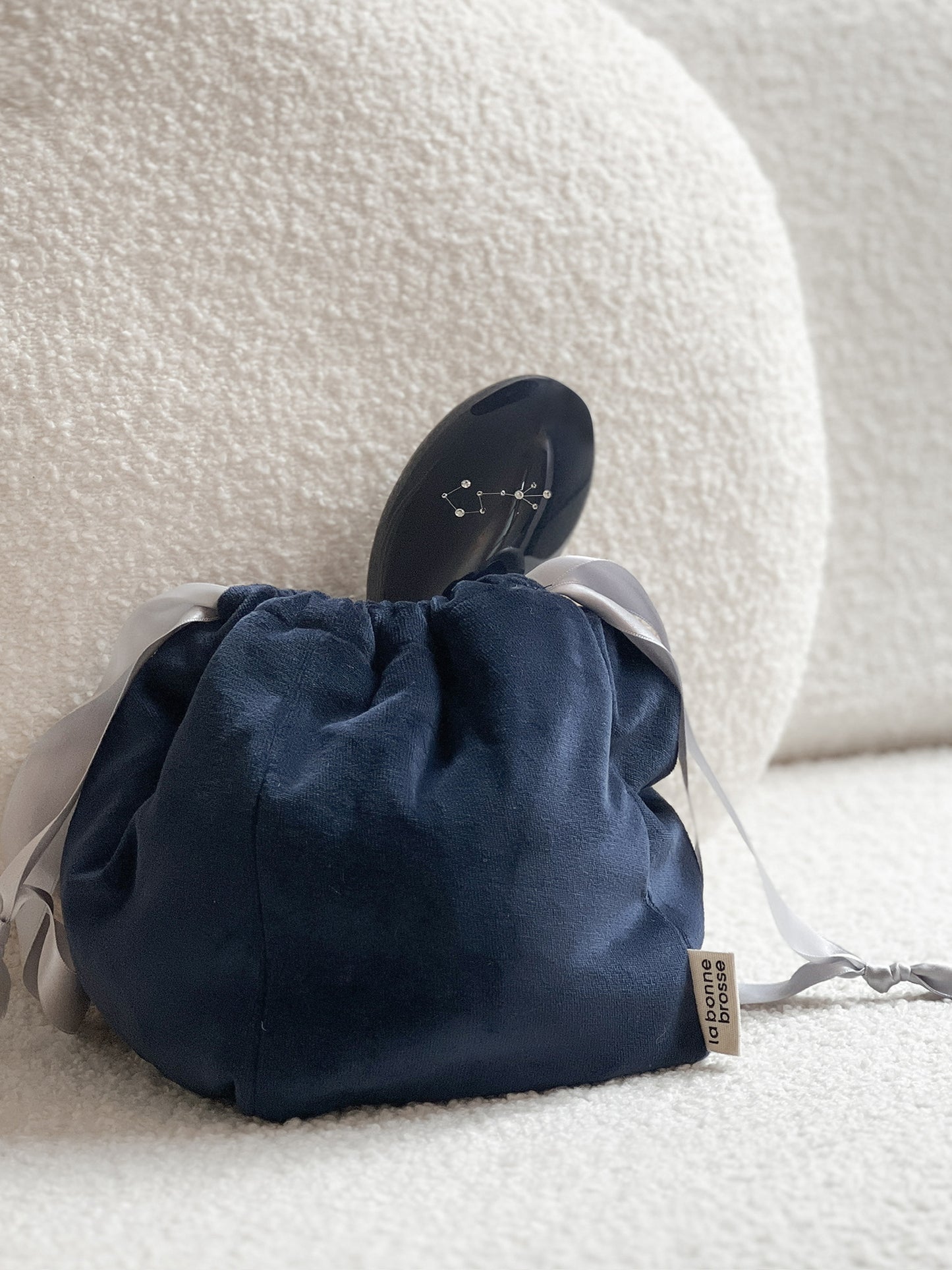 Midnight Blue Velvet Pouch
