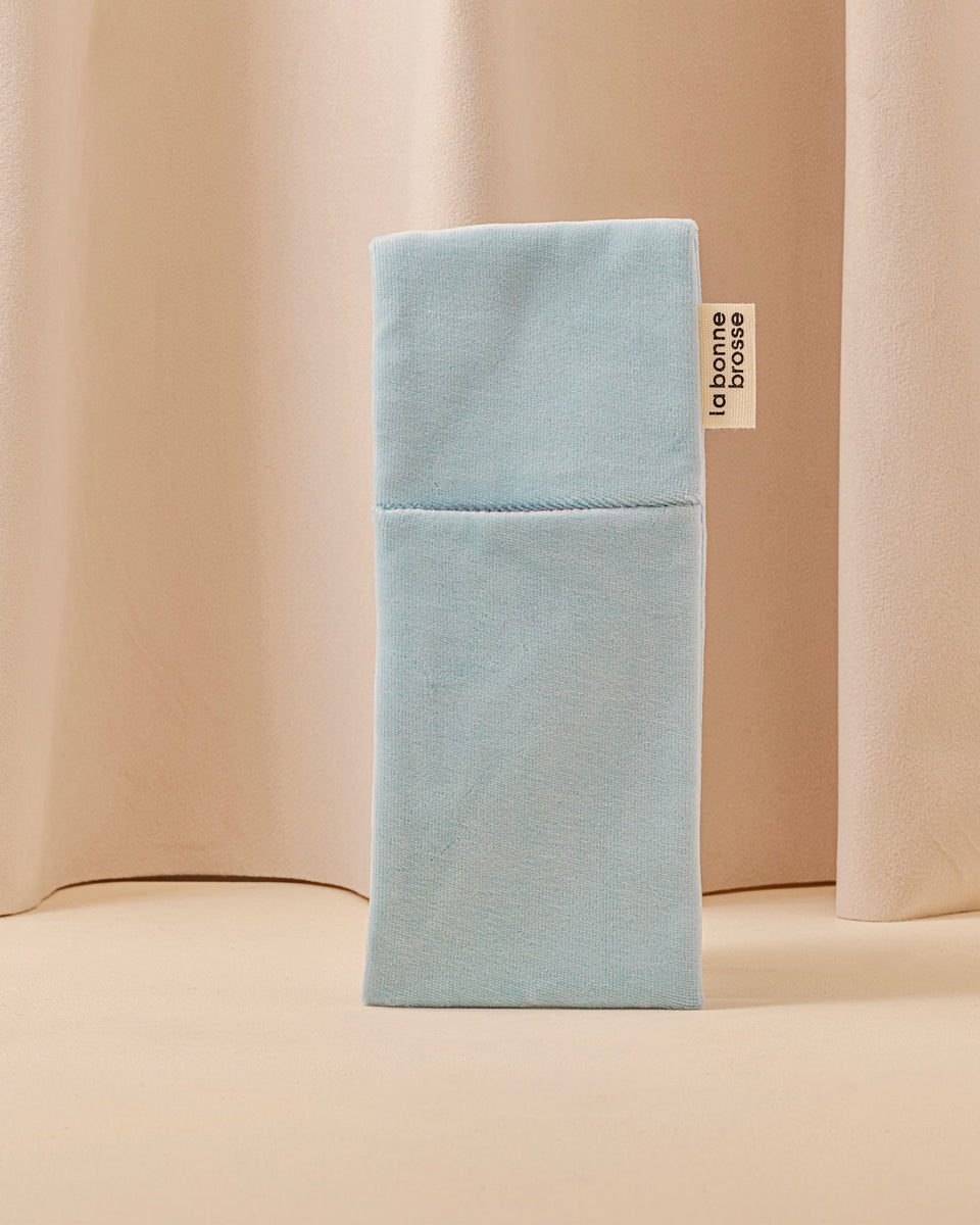 ‘Baby Hair Brush’ Pouch Light Blue