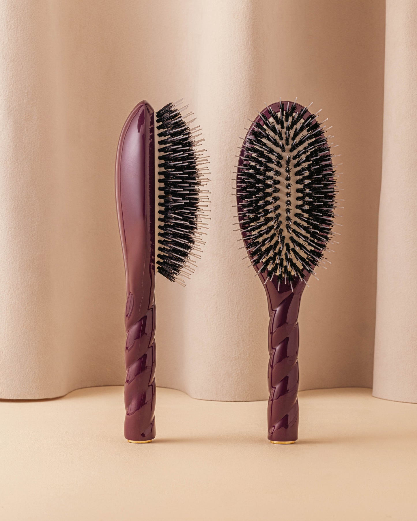 Duo: La Bonne Brosse und ihre Tasche Limitierte Edition Aubergine