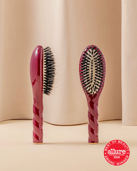 N.02 The Small Care & Detangling HairBrush The Essential Cherry Red  - Image 1