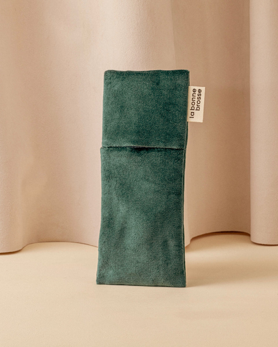 La Pochette “Spazzola Piccola” Verde Smeraldo
