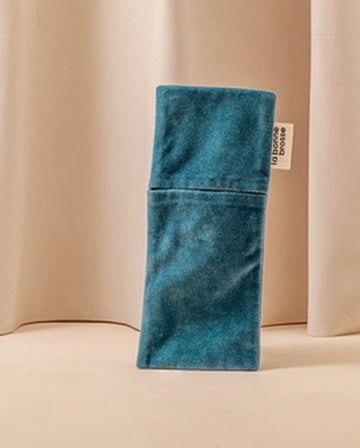‘Small Hair Brush’ Pouch Light Blue - Image 1