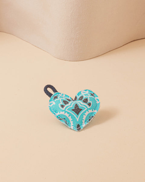 Call It By Your Name x La Bonne Brosse Turquoise Blue Heart Charms - Image 1