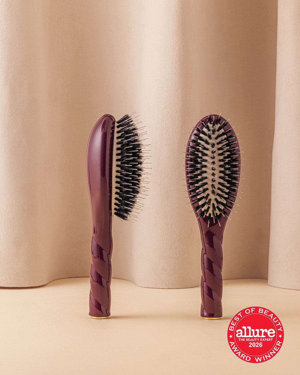 Édition Limitée Aubergine N.02 La Petite Brosse Démêlante & Soin l'Indispensable