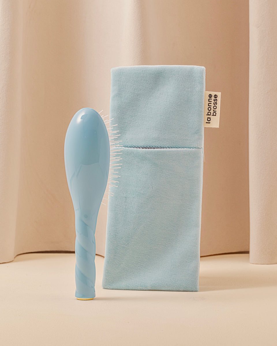 ‘Small HairBrush’ Pouch Light Blue