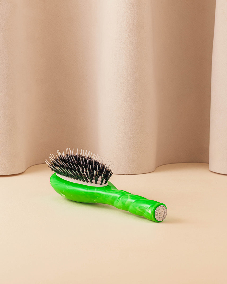 Roseanna x La Bonne Brosse N.02 Die Kleine Bürste Unverzichtbare Entwirrung und Pflege Tie & Dye Grün