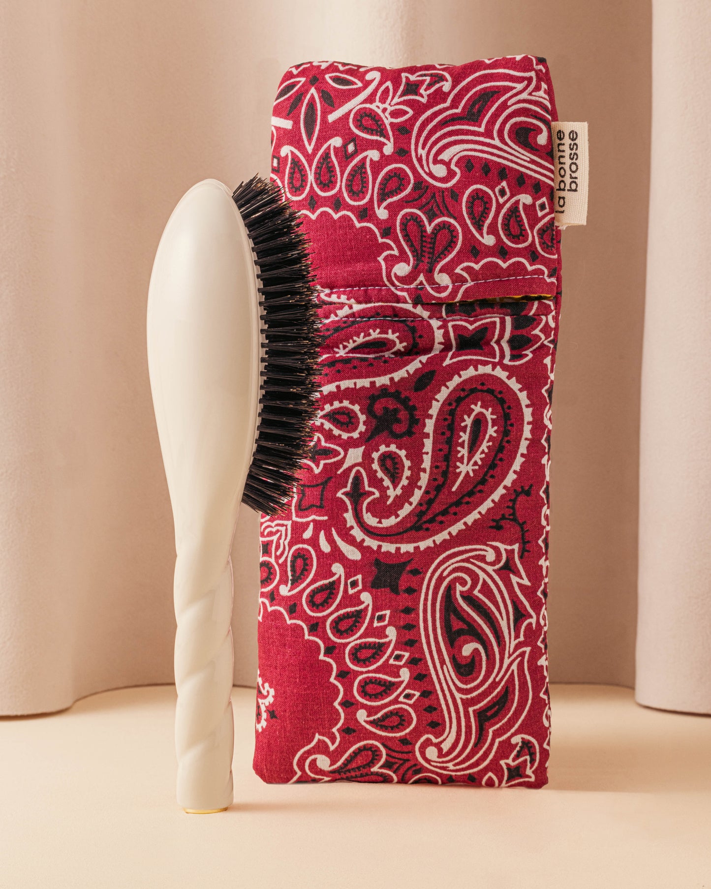 Call It By Your Name x La Bonne Brosse Bordeaux Large Brush Pouch