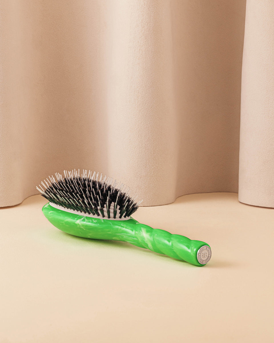 Roseanna x La Bonne Brosse N.02 La Brosse Démêlante & Soin l'Indispensable Tie & Dye Vert