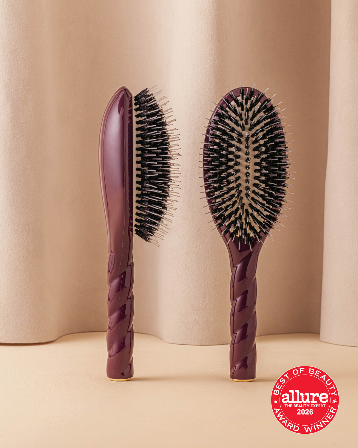 Édition Limitée Aubergine N.02 La Brosse Démêlante & Soin l'Indispensable