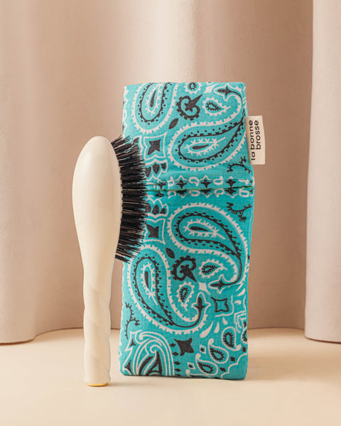 Call It By Your Name x La Bonne Brosse Turquoise Blue Small Brush Pouch - Image 2