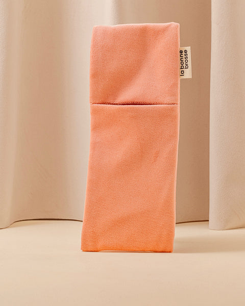 ‘Large Hair Brush’ Pouch Coral - Image 1