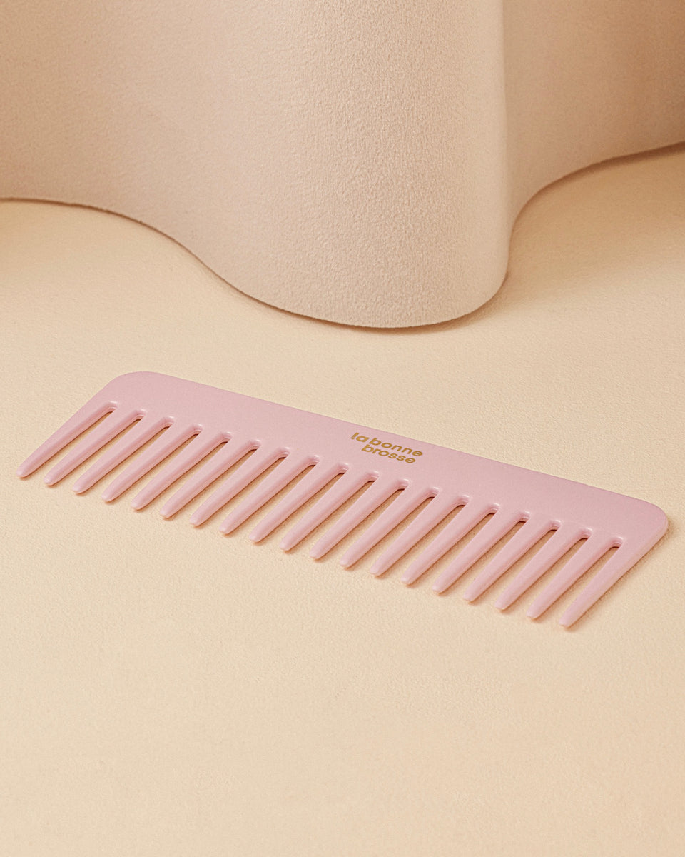 Le Peigne Large Démêlant en Acétate Rose lilas