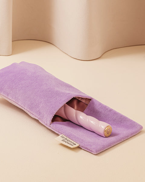 ‘Large Hair Brush’ Pouch Purple Lilac - Image 3