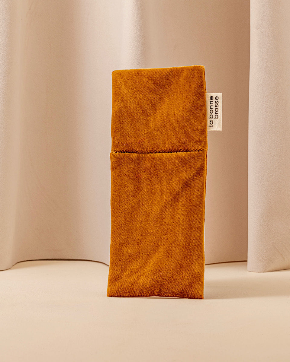 ‘Small Hair Brush’ Pouch Terracotta