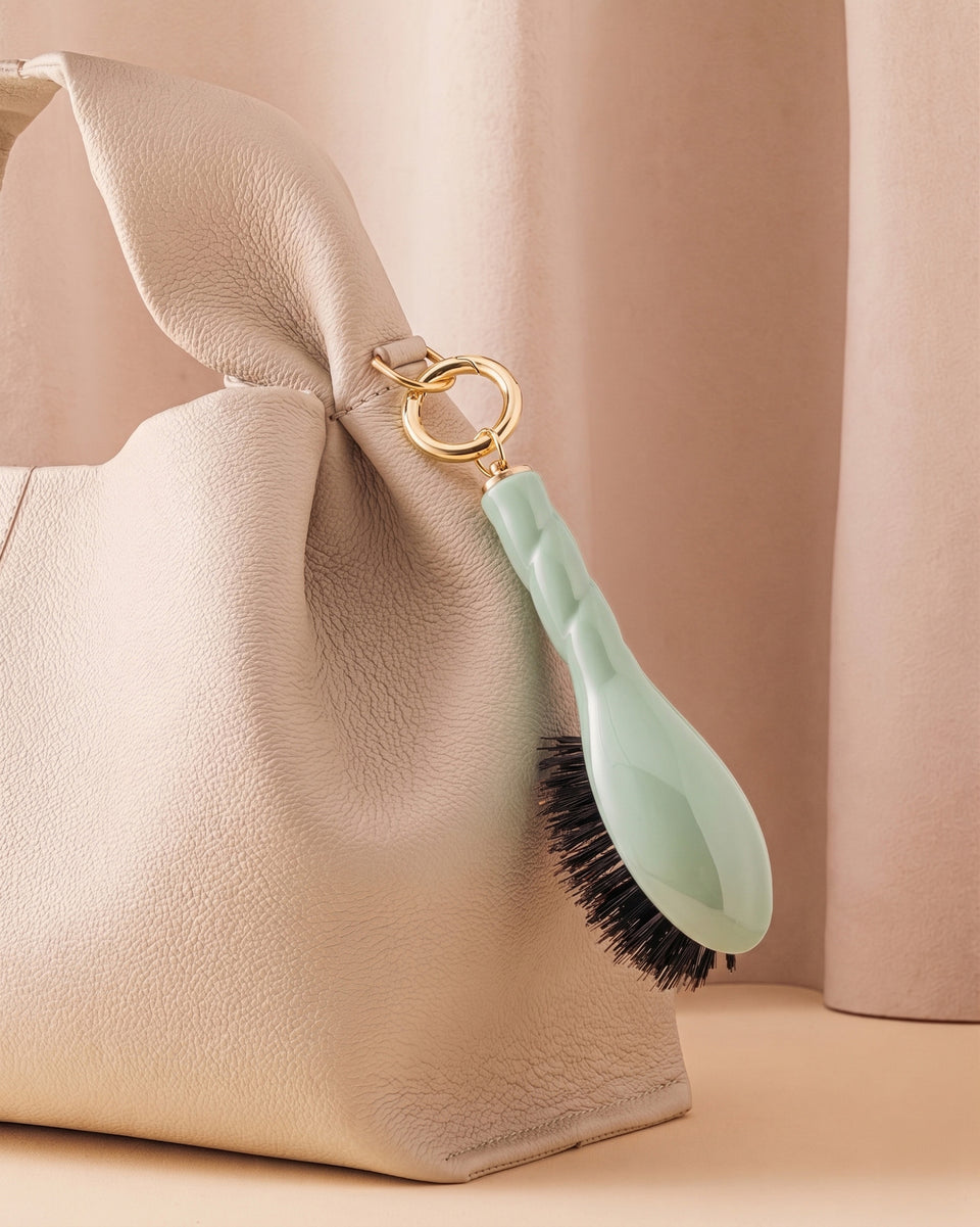 Limited Edition Lagoon Blue N.01 The Shine & Care Micro Hairbrush The Universal