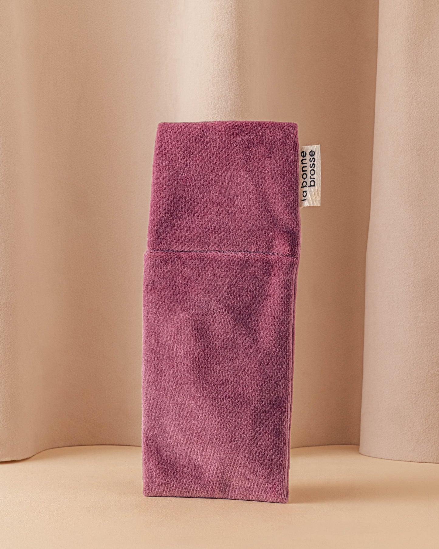 La Pochette "Petite Brosse" Aubergine