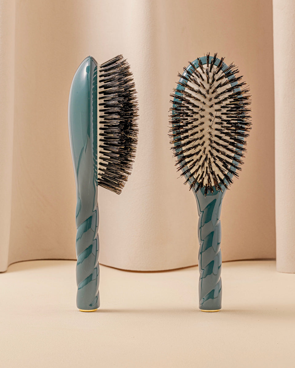 Trio: La Bonne Brosse mit Kamm und Tasche in Tintenblau
