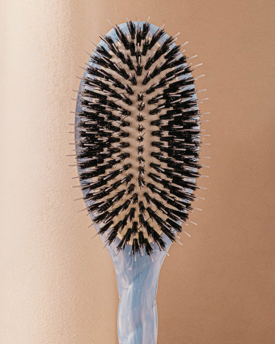 Roseanna x La Bonne Brosse N.02 La Brosse Démêlante & Soin l'Indispensable Tie & Dye Bleu