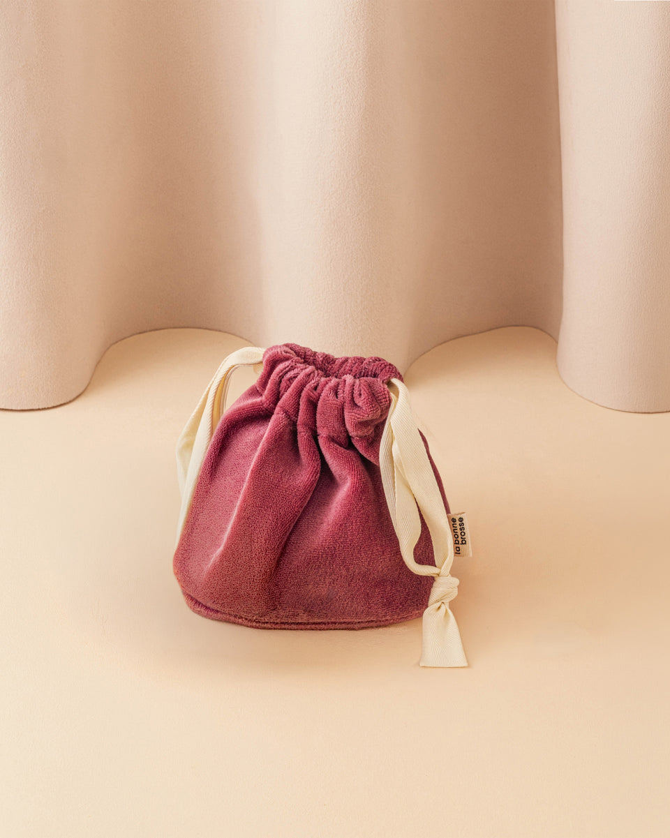 The Aubergine Body Brush Pouch