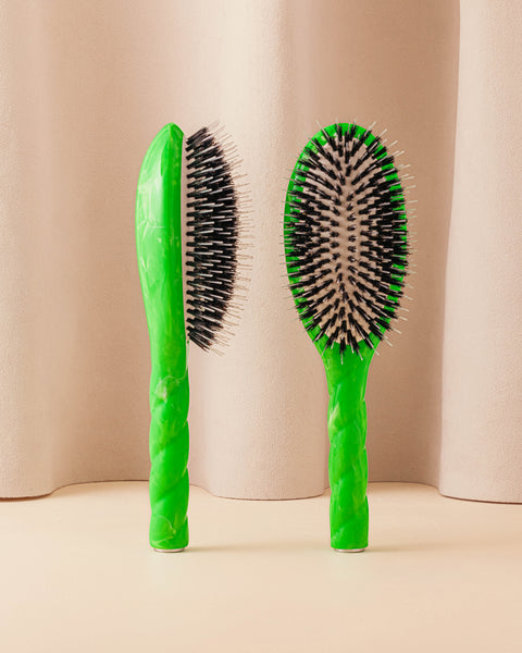 Roseanna x La Bonne Brosse N.02 The Care & Detangling Hairbrush The Essential Green Tie & Dye - Image 1