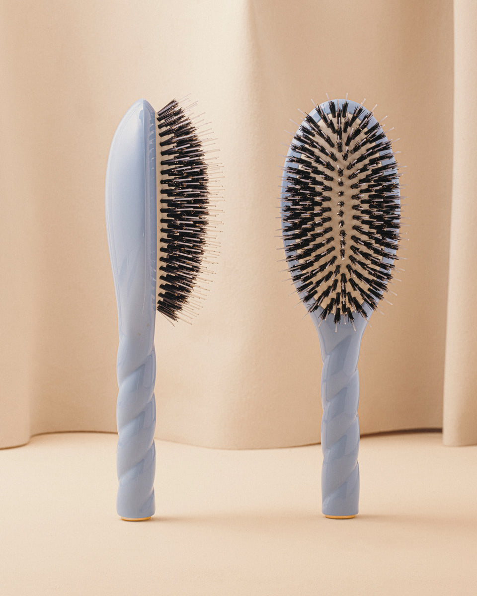 Duo: La Bonne Brosse und Himmelblaue Tasche