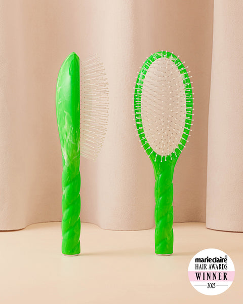 Roseanna x La Bonne Brosse N.04 The Detangling & Massaging Hairbrush The Miracle Green Tie & Dye - Image 1