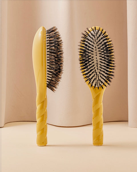 Trio : La Bonne Brosse, son Peigne et sa Pochette Jaune Safran - Image 3