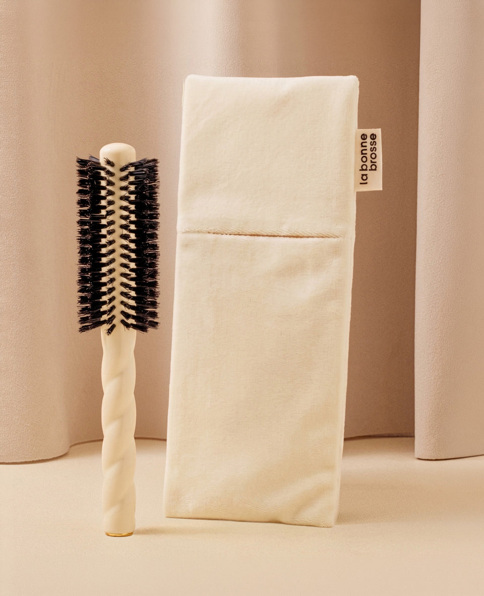 La Pochette "Brosse Ronde" Blanc Crème
