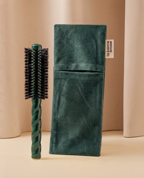 La Funda "Cepillo Redondo" Verde Esmeralda - Image 1
