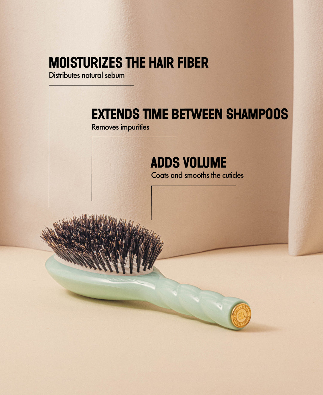 N.01 The Shine & Care HairBrush The Universal Lagoon Blue