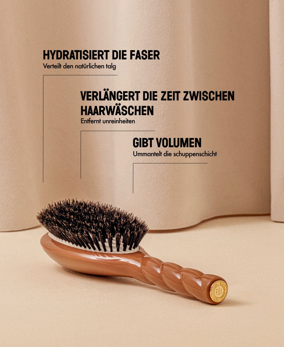 N.01 The Shine & Care HairBrush The Universal Terracotta