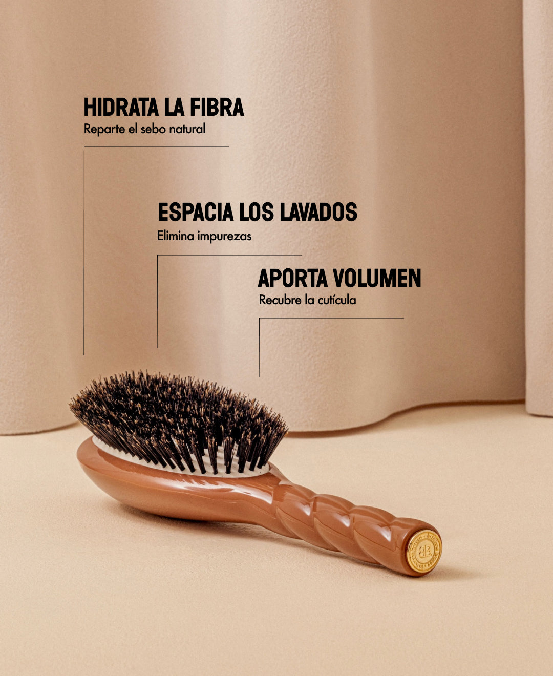 N.01 The Shine & Care HairBrush The Universal Terracotta