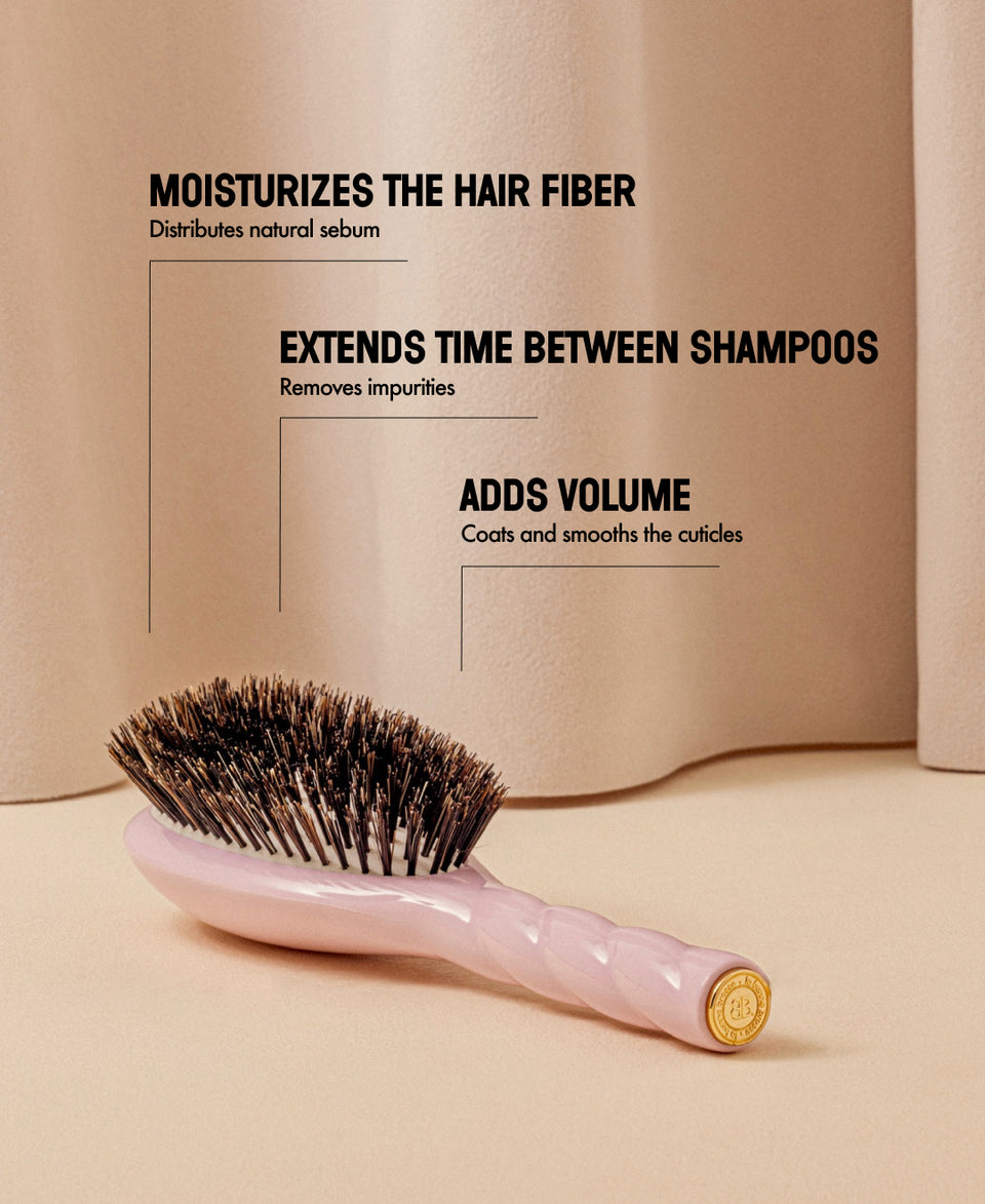 N.01 The Shine & Care HairBrush The Universal Pink