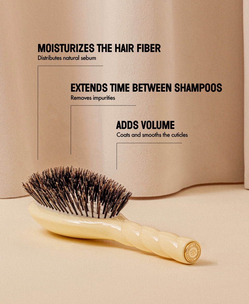 N.01 The Shine & Care HairBrush The Universal Ivory Cair 