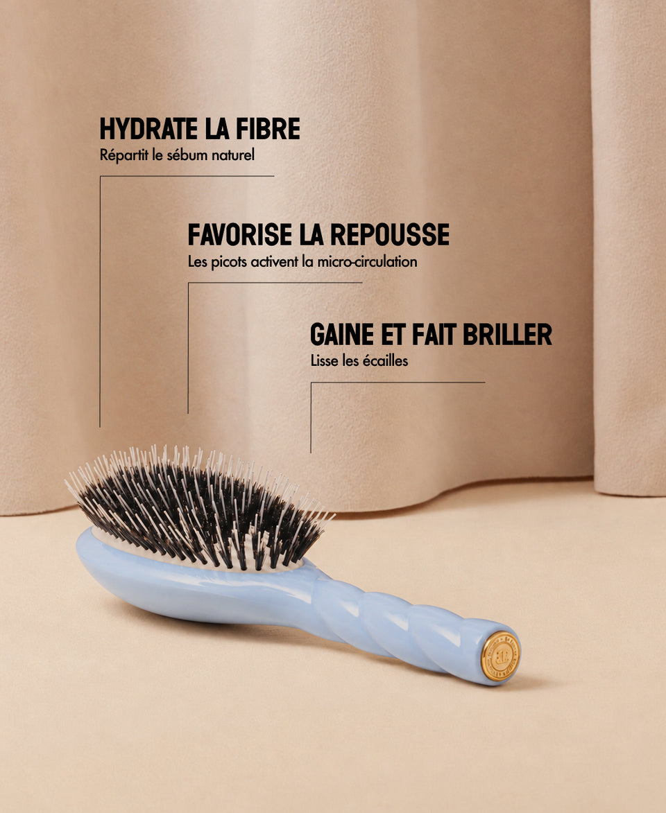 N.02 La Brosse Démêlante & Soin l'Indispensable Bleu Ciel