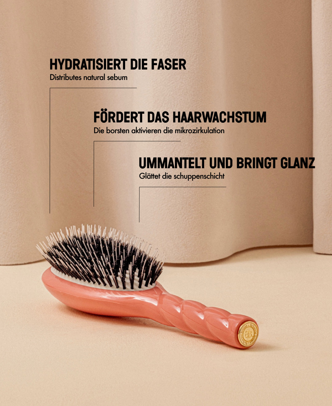 N.02 Lo Indispensable De Cuidado y Desenredado Cepillo Coral