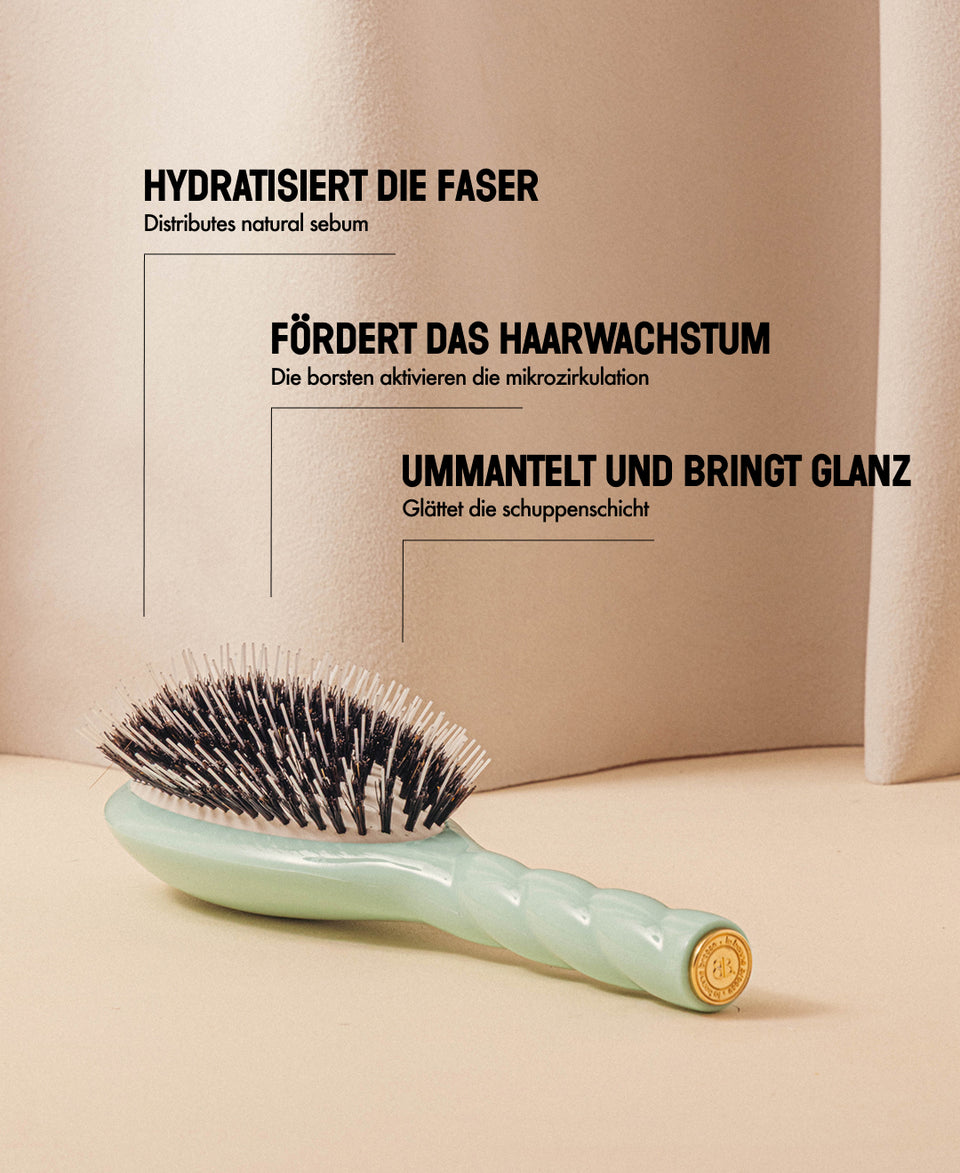 N.02 Unverzichtbare Entwirrung und Pflege Bürste Lagunenblau